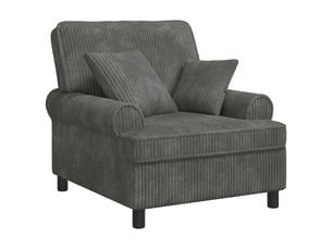 Fauteuil relax manuel VIDAXL  Tissu gris