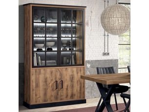 Vitrine coloris marron 4 étagère(s) <strong>ALTOBUY</strong> <strong>URBAL</strong> - 120 cmx211 cm