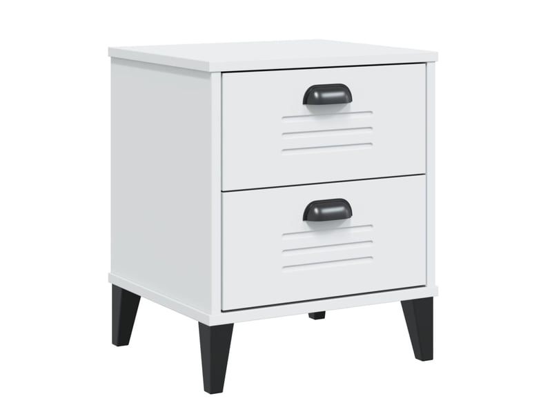  Table de chevet - cabinet de chevet - table de nuit viken blanc bois d'ingénierie  - Conforama A