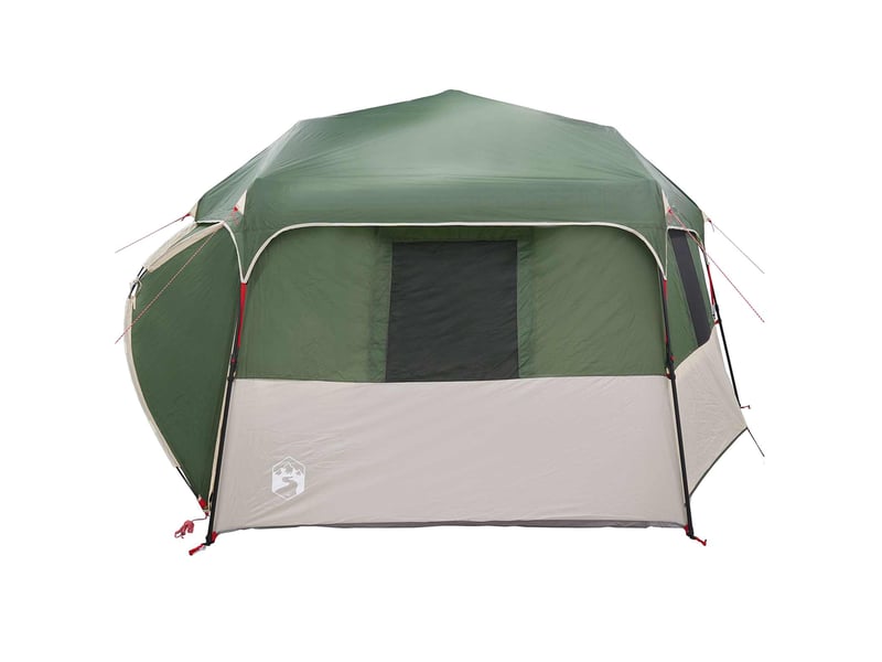 Tente instantanée camping avec auvent 12 personnes et système de libération rapide shl1126 - Conforama E