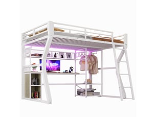 Lit superposé 140x200 cm <strong></strong>  <strong></strong> coloris blanc