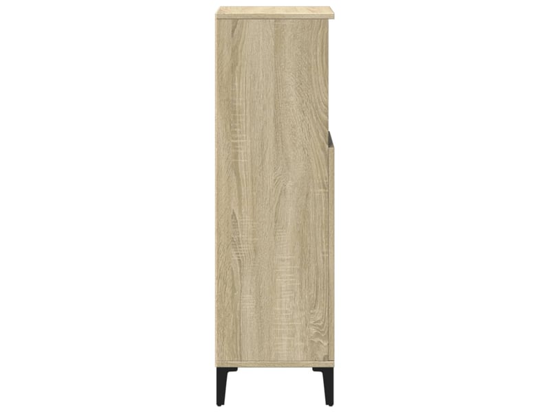  Meuble salle de bain rangement, commode chêne sonoma 30x30x100 cm shl7030  - Conforama E