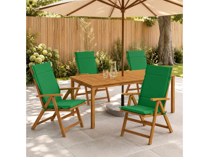  Lot de 4 coussins de chaise à dossier haut  gemert vert cf59332  - Conforama B