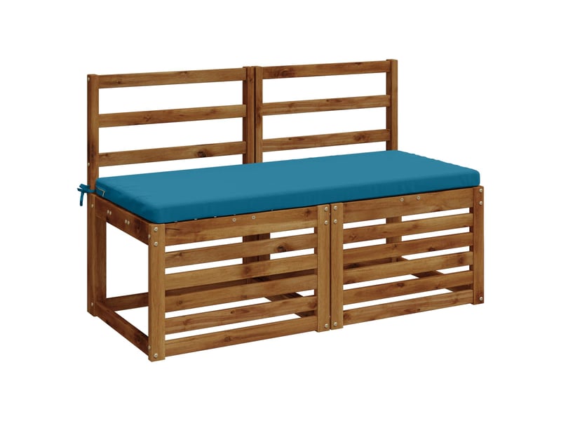  Lot de 2 coussins de banc, coussins d'assise soest 100 % polyester bleu clair cf57083  - Conforama C
