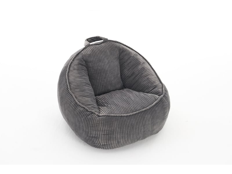  Fauteuil poire enfant 69x72x51 cm gris clair  - Conforama A
