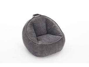 Fauteuil poire enfant 69x72x51 cm gris clair