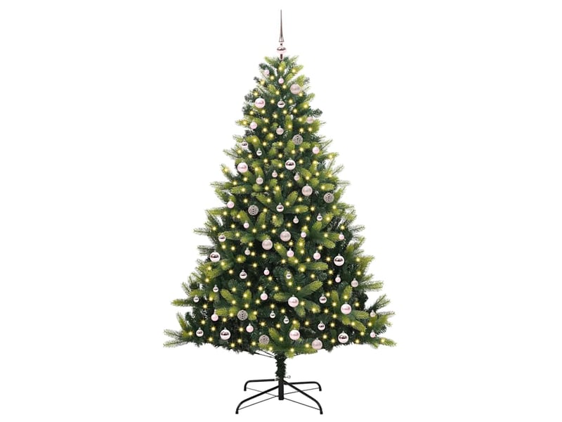  Sapin de noël - arbre de noël artificiel en silicone flexible 300 leds vert  - Conforama C
