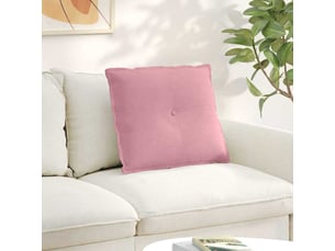 Coussin de dos, coussin de dossier rose 60 x 50 cm tissu en velours côtelé cf54987