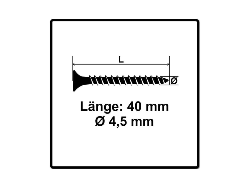  Fischer - vis à bois powerfast ii 4,5x40 tête fraisée, empreinte tx, zingué blanc, filetage totalboite de 500  - Conforama D