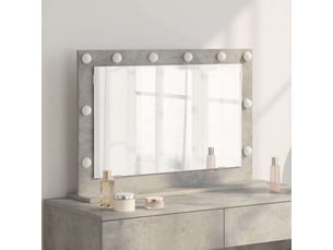 Miroir rectangulaire à fixer coloris gris <strong></strong>  <strong></strong> - 80 cm x 55 cm