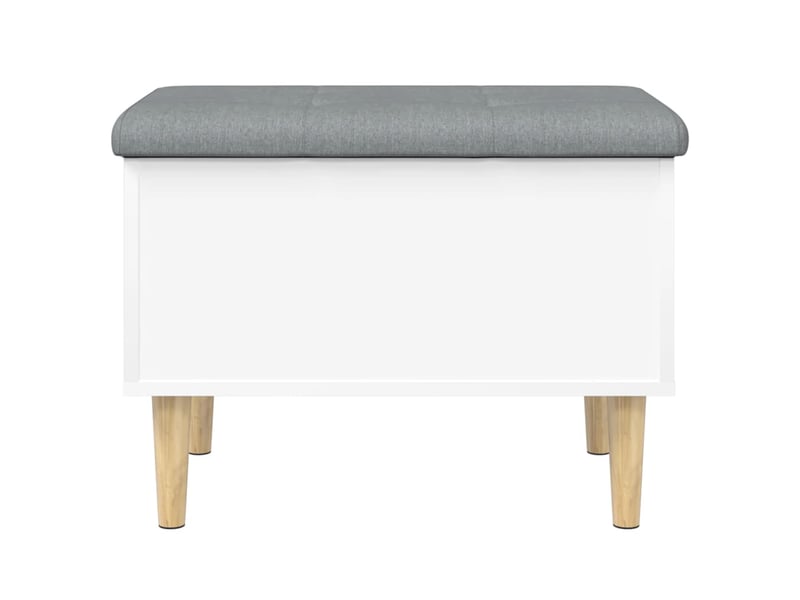  Banc chambre, banc de rangement blanc 62x42x46 cm bois d'ingénierie  - Conforama E