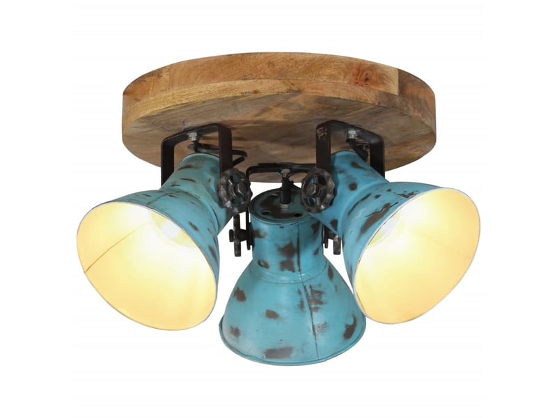  Plafonnier, lampe plafond 25 w bleu délavé 35x35x25 cm e27  - Conforama B