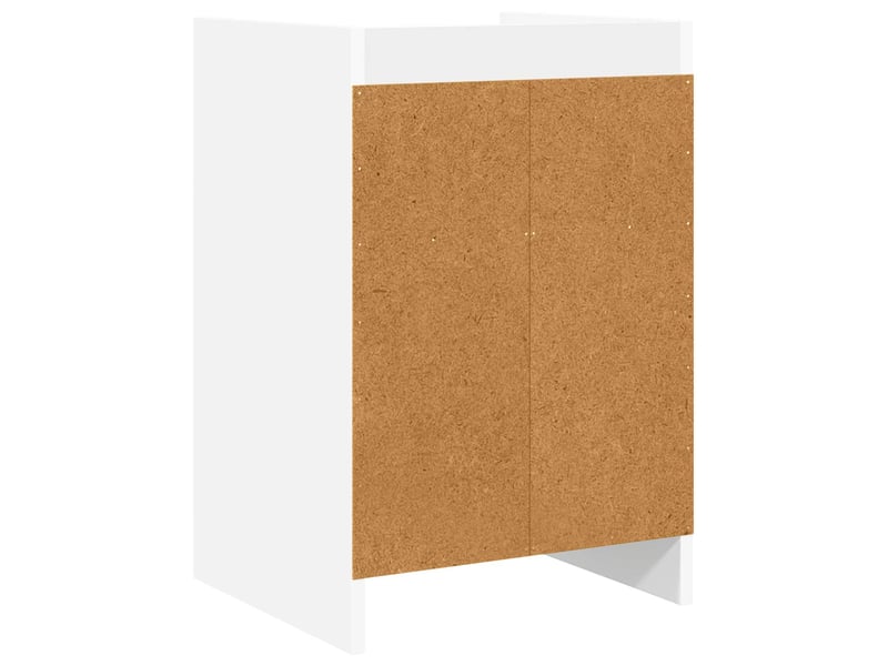  Tables de chevet - cabinet de chevet - table de nuit 2 pc blanc 40 x 36 x 60 cm bois d'ingénierie  - Conforama E