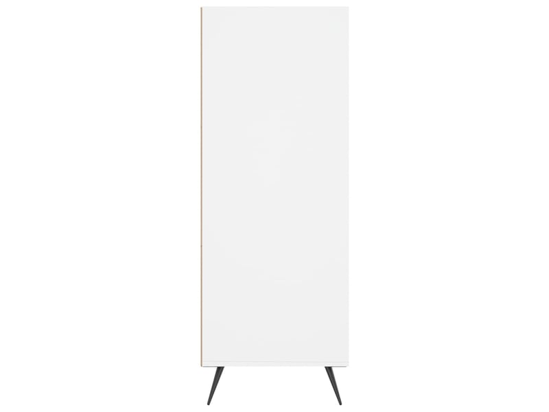  Bibliothèque, armoire à livres blanc 69,5x32,5x90 cm bois d'ingénierie  - Conforama E