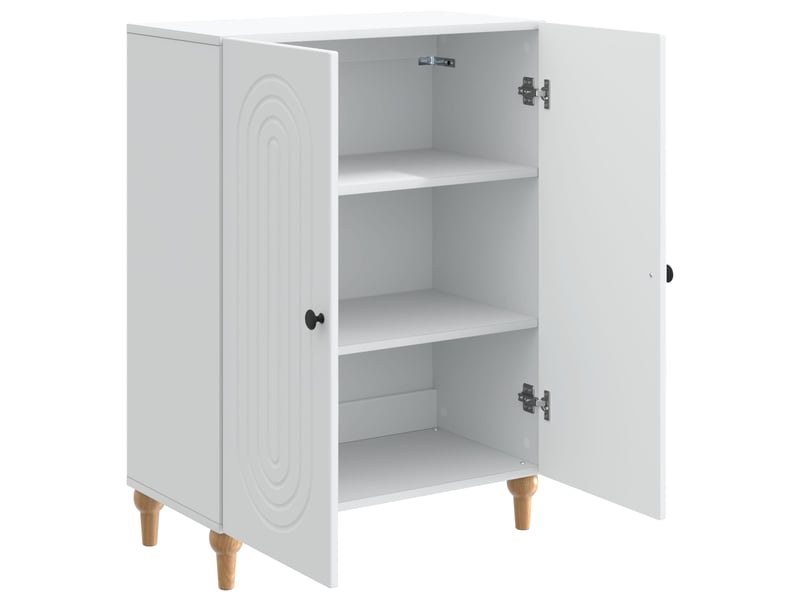 Buffet - bahut - meuble de rangement blanc 66 x 34,5 x 90 cm bois d'ingénierie - Conforama E