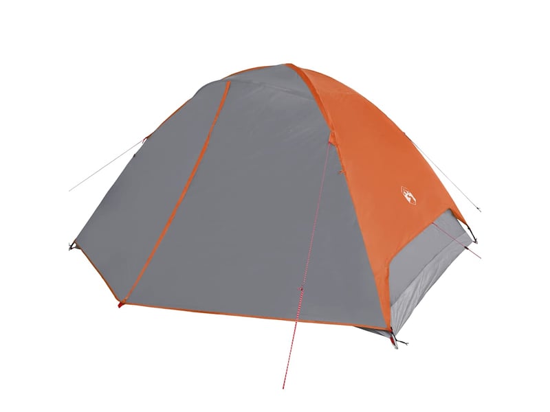  Tente de camping, tente à dôme 6 personnes orange imperméable  - Conforama E