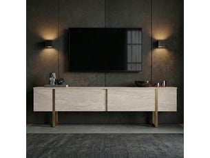 Meuble tv coloris beige 180 cm AHD AMAZING HOME DESIGN  754NRD1106