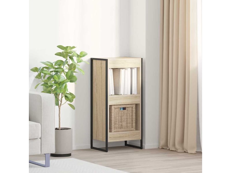  Bibliothèque, armoire à livres 40 x 30 x 86,5 cm bois d'ingénierie sonoma  - Conforama B