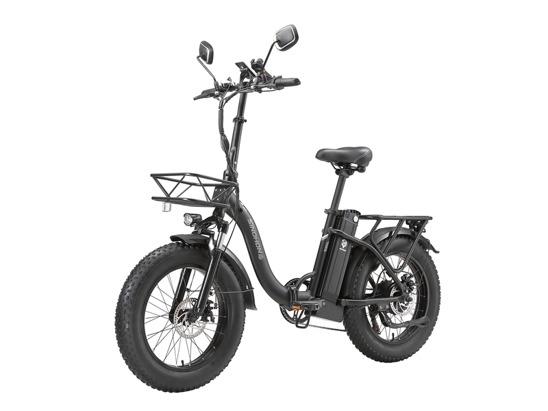  Vélo électrique pliant sinohon b20, 20po fat bike, 7 vitesses, noir  - Conforama A