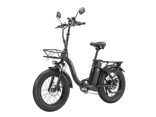 Vélo électrique pliant sinohon b20, 20po fat bike, 7 vitesses, noir