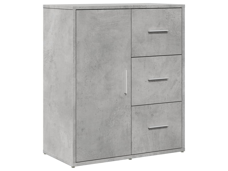  Buffets 2 pcs - bahut - meuble de rangement gris béton 60x31x70 cm bois d'ingénierie  - Conforama D