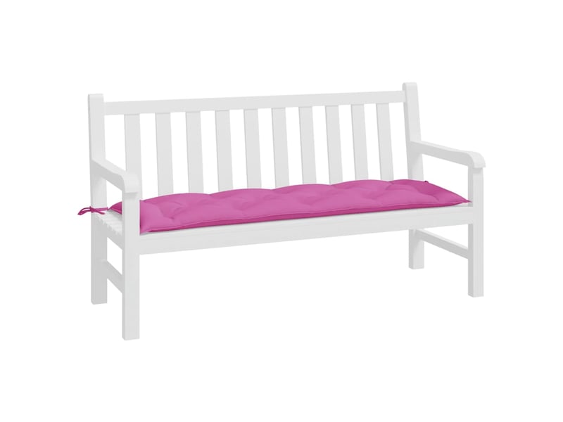  Coussin de banc de jardin, coussin d'assise rose 150x50x7 cm tissu oxford cf52790  - Conforama C