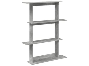 Étagère flottante, étagère murale gris béton 100 x 20 x 126 cm bois d'ingénierie cf42326