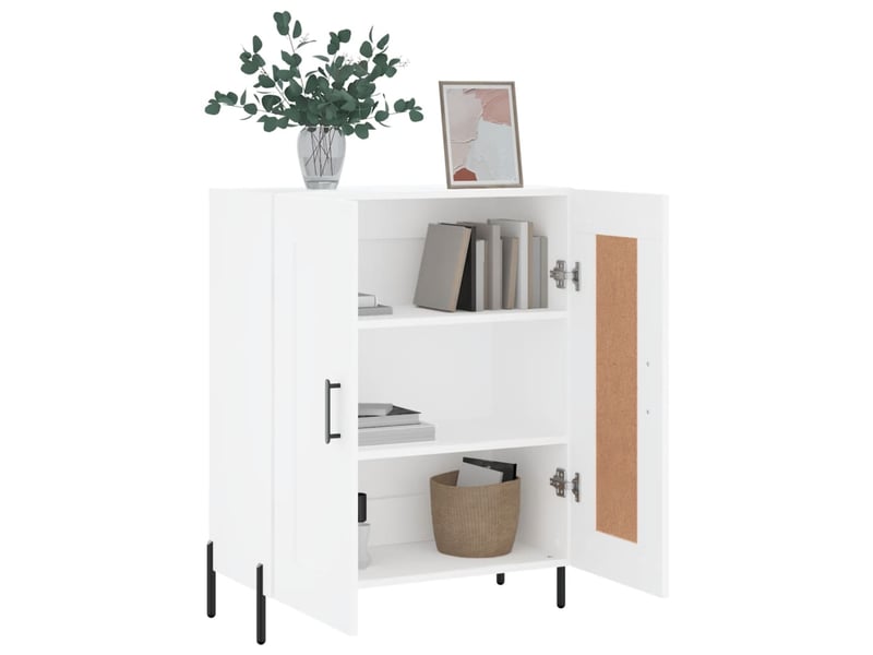  Buffet - bahut - meuble de rangement blanc 69,5x34x90 cm bois d'ingénierie  - Conforama D