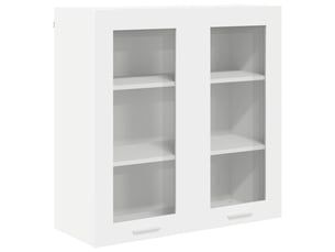 Meuble de rangement cuisine, armoire suspendue blanc 80x31x80cm bois d'ingénierie shl5951