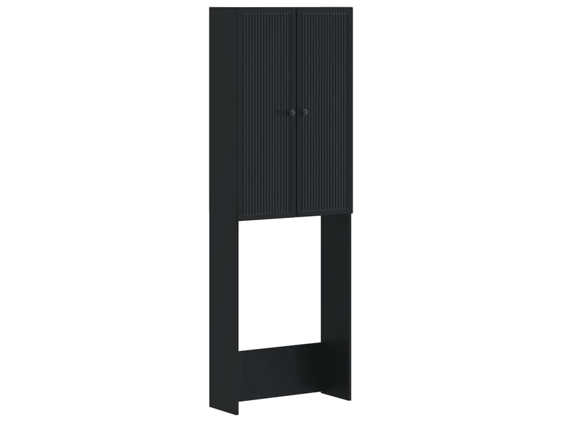 Armoire de toilette, meuble de toilette ede noir 66x25.5x190 cm - Conforama A