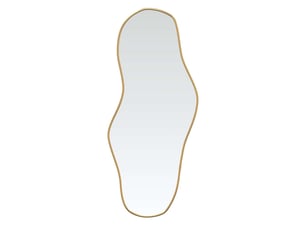Miroir rectangulaire à fixer coloris doré <strong></strong> <strong></strong> - 100 cm x 45 cm
