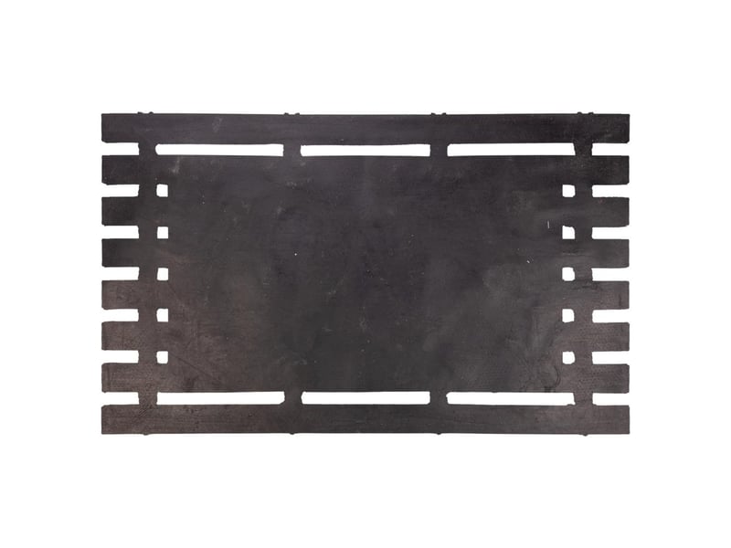  Paillasson en caoutchouc et fibre naturelle 45x75h  - Conforama D