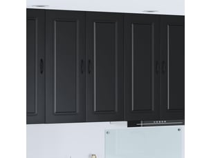Meuble mural de cuisine | armoire de cuisine noir 80x31x100cm shl1524