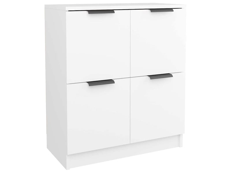  Buffets 2 pcs - bahut - meuble de rangement blanc 60x30x70 cm bois d'ingénierie  - Conforama C