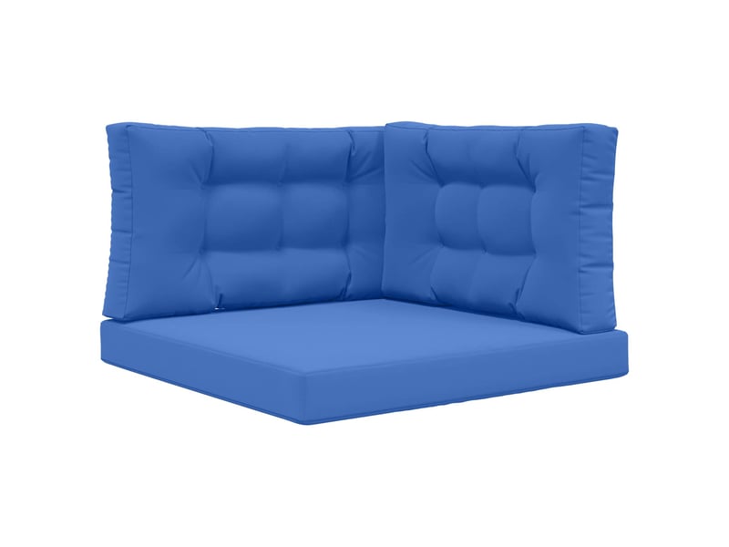 Coussin de canapé d'extérieur, coussin de chaise polyester bleu royal 80 x 80 cm cf54042 - Conforama A