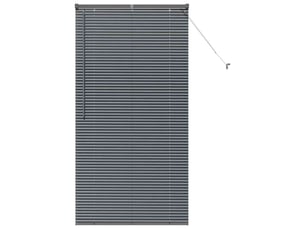 Store vénitien, store de fenêtre gris foncé 175 x 85 cm 25 mm aluminium cf47908