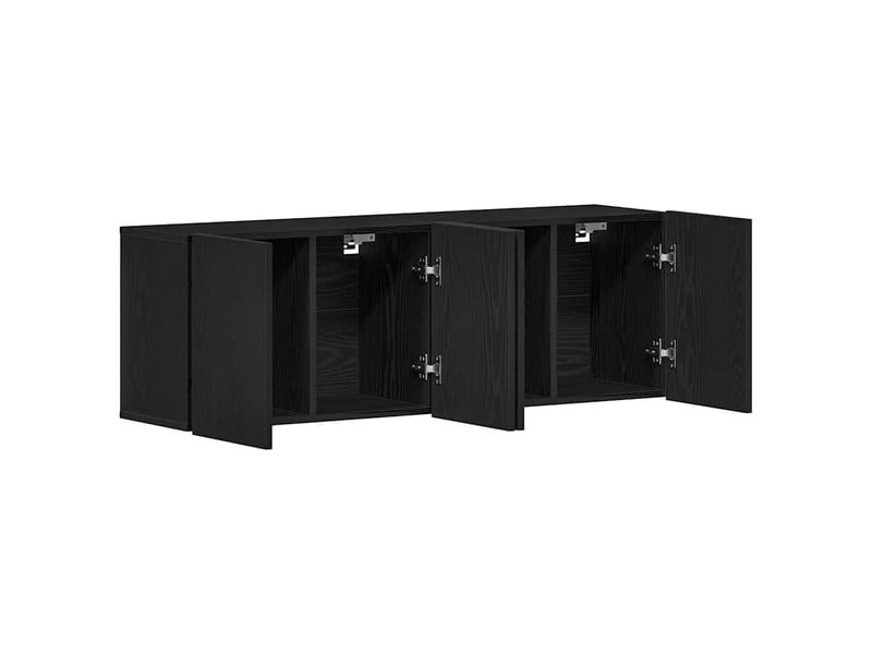  Meubles tv 2 pcs chêne noir 120x30x41 cm bois d'ingénierie  - Conforama E