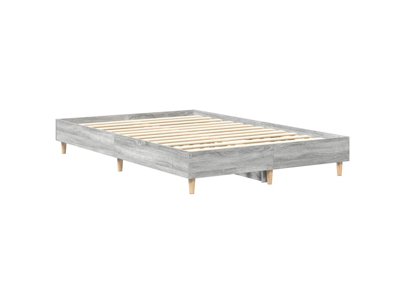  Lit double- lit adulte -  cadre de lit sans matelas sonoma gris 135x190 cm  - Conforama C