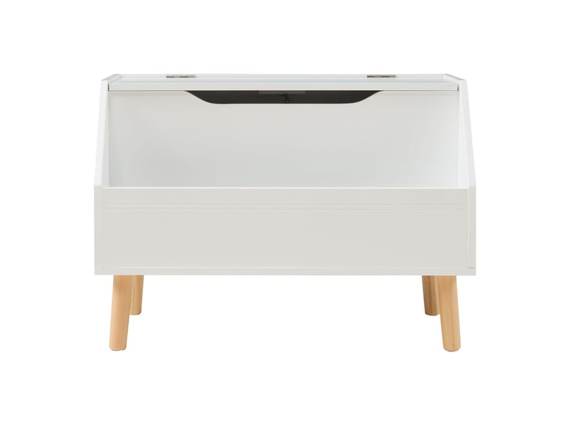  Coffre à jouets 60 x 30 x 43 cm blanc naturel 03_0009284  - Conforama D