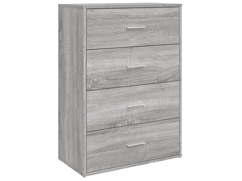  Buffets 2 pcs - bahut - meuble de rangement sonoma gris 60x31x84 cm bois d'ingénierie  - Conforama D