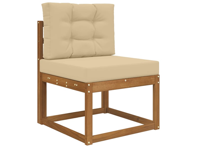  Coussin de canapé d'extérieur, coussin de chaise polyester beige 60 x 60 cm cf54020  - Conforama C