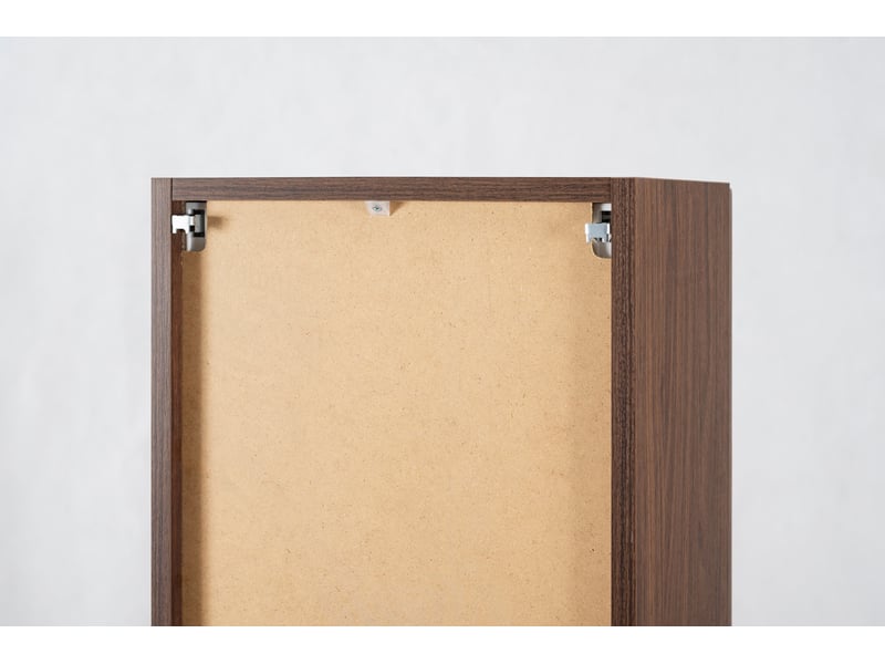 Colonne de salle de bain suspendue flow 35 x 136 cm noyer foncé - Conforama W