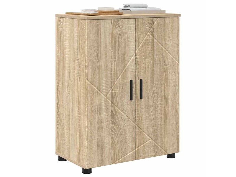 Cabinet de salle de bain, armoire salle de bain chêne sonoma 60 x 35 x 80 cm cf65356 - Conforama C