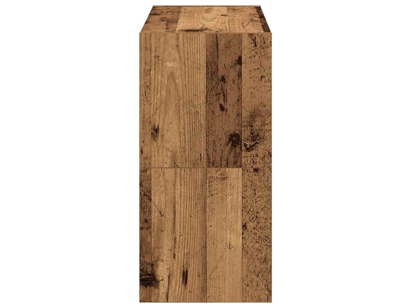  Étagères à chaussures 2 pcs empilable vieux bois 60x30x30,5 cm  - Conforama E