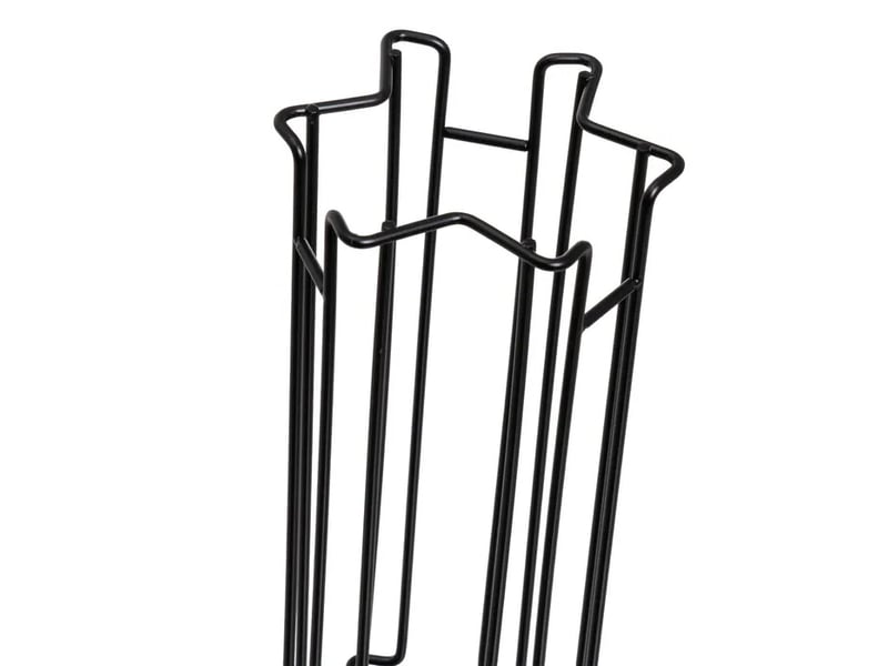 Porte-capsules rotatif en métal noir mat pour 18 capsules - longueur 11 x profondeur 11 x hauteur 33 cm - Conforama C