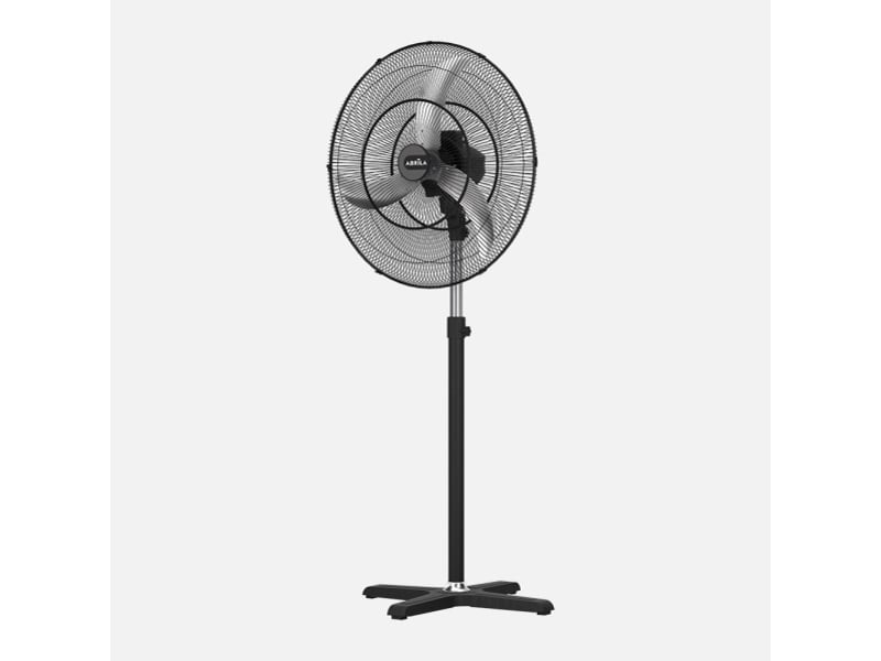  Ventilateur sur pied industriel fabrilamp regata 175 w noir 3 vitesses ø 80 cm orientable 257441009 - Conforama A