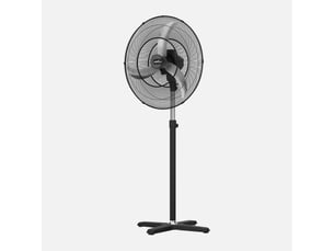 Ventilateur sur pied industriel fabrilamp regata 175 w noir 3 vitesses ø 80 cm orientable