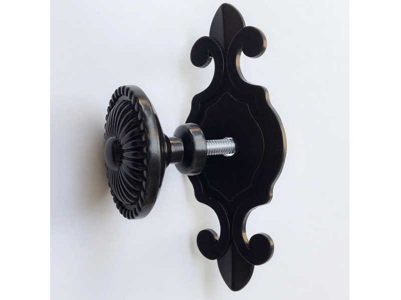  (noir) lot de 8 boutons d'armoires anciens européens, boutons de meubles ronds à perçage unique, adaptés aux armoires, aux placards de cuisine  - Conforama D