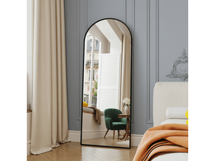 Miroir à poser coloris noir <strong>NAHILIMI</strong> <strong></strong> - 165 cm x 60 cm