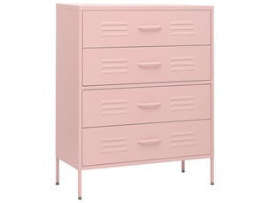 Commode 1 tiroir(s) <strong></strong> <strong></strong> coloris rose largeur 80 cm